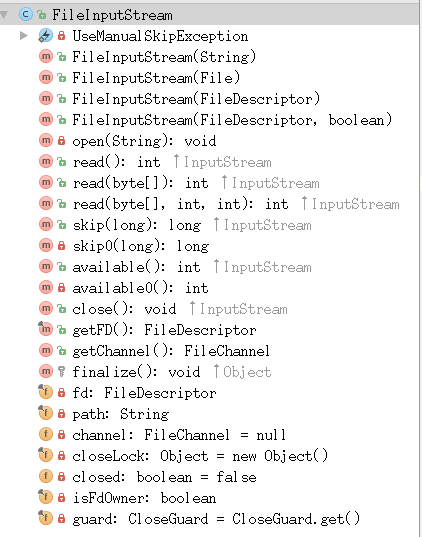FileInputStream结构图 FileInputStream结构图